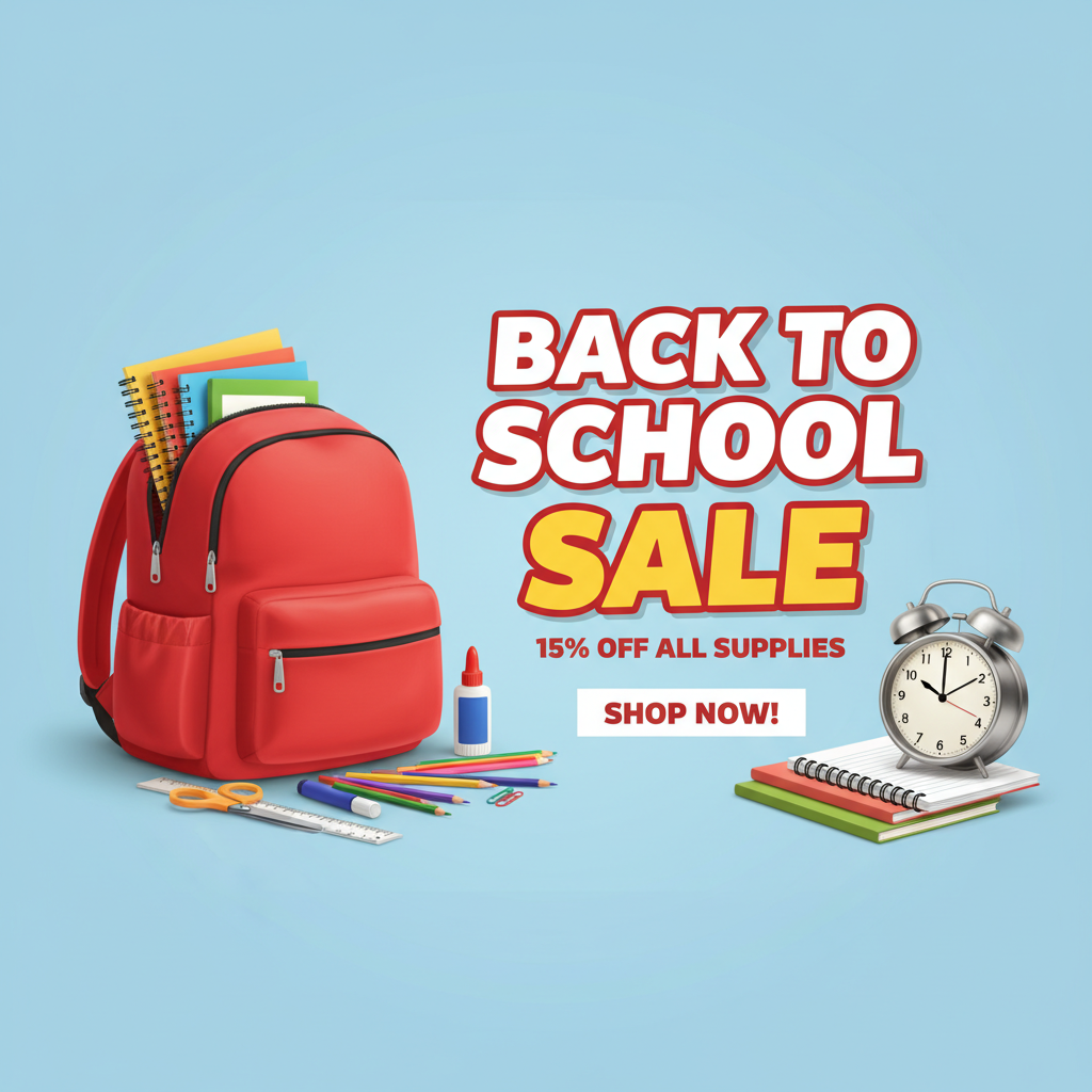 Back to School Sale Ad